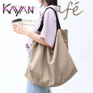Canvas Women's Shoulder Bag Large Capacity Causal Ladies Shopping Bag
