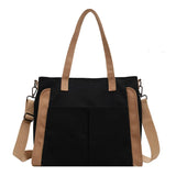 Vintage Patchwork Women's Canvas Shoulder Bag