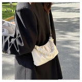 Chain Cloud Shoulder Bag for Women Pu Leather Crossbody Bag