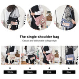 College Female Messenger Handbag Large Capacity Ladies Crossbody Pouch