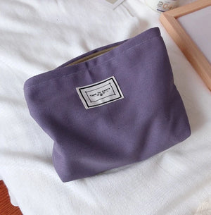 Cotton Women's Cosmetic Bag Case Organizer for Handbag