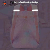 Rainbow Student Travel Laptop School Casual Backpack Girls