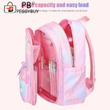 Rainbow Student Travel Laptop School Casual Backpack Girls