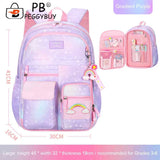 Rainbow Student Travel Laptop School Casual Backpack Girls