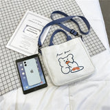 Bear Canvas Bag Female Shoulder Bag Women Tote Bag