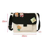 Heart Soft Student Shoulder Bag Japanese Harajuku Messenger Bag Woman
