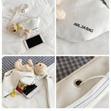Yellow Bear Chest Pack Bag Canvas Waist Bag