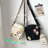 Youth Girls Crossbody Bag Harajuku Cartoon Shoulder Purse