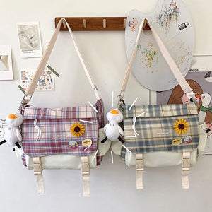 Nylon Student Schoolbag Backpack for Girls