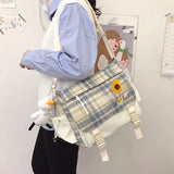 Nylon Student Schoolbag Backpack for Girls