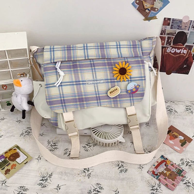 Nylon Student Schoolbag Backpack for Girls