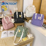 Japanese Nylon Shoulder Backpack Multi-function Girl Travel Totes Bags