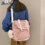 Japanese Nylon Shoulder Backpack Multi-function Girl Travel Totes Bags