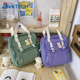 Japanese Nylon Shoulder Backpack Multi-function Girl Travel Totes Bags