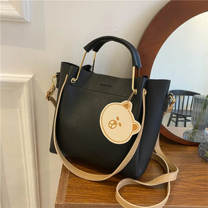 Harajuku Shoulder Bag Large Capacity Tote Work Handbag for Girls