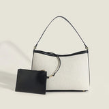 Retro Underarm Bag Large Capacity Canvas Totes