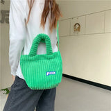 Macaron Crossbody Bag Women Letter Shoulder Messenger Bag