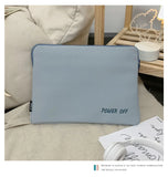 Embroidery Letters Laptop Bag 11 13 14 Inch Case for MacBook Air Nylon Inner Bag
