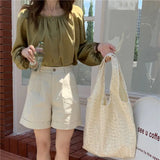 Fairy Mesh Shoulder Bags Women Lovely Floral Underarm Totes
