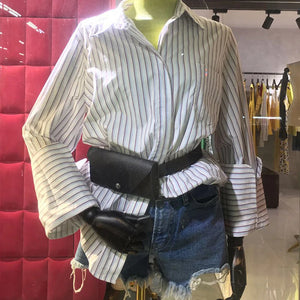 Crocodile Pattern Fanny Pack Mini Women Small Square Bag