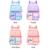 Large Capacity Rainbow Backpack for Teenage Girls