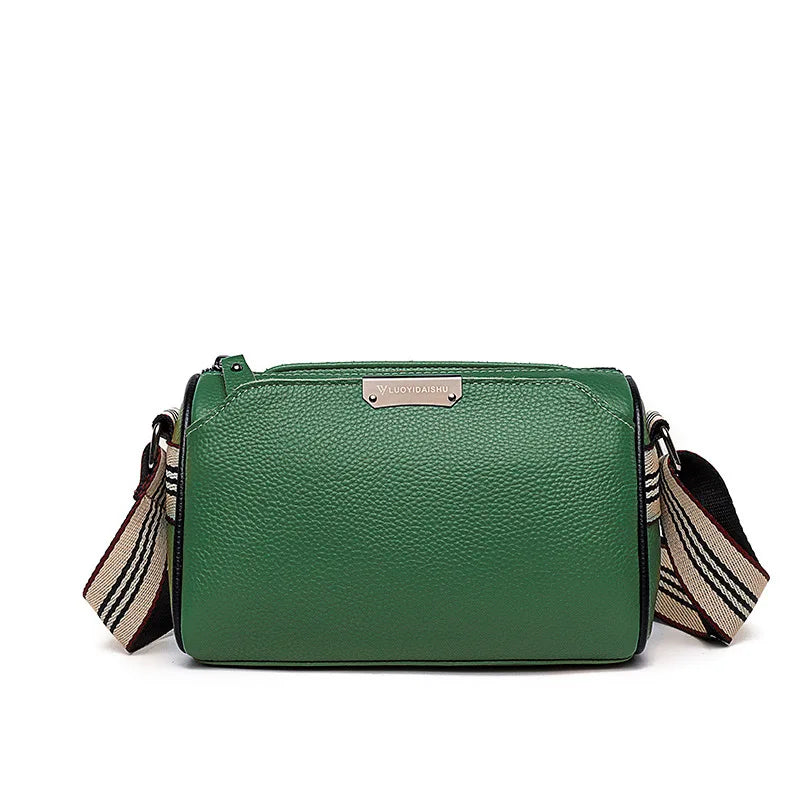 Vintage Leather Tote Crossbody Bag for Women