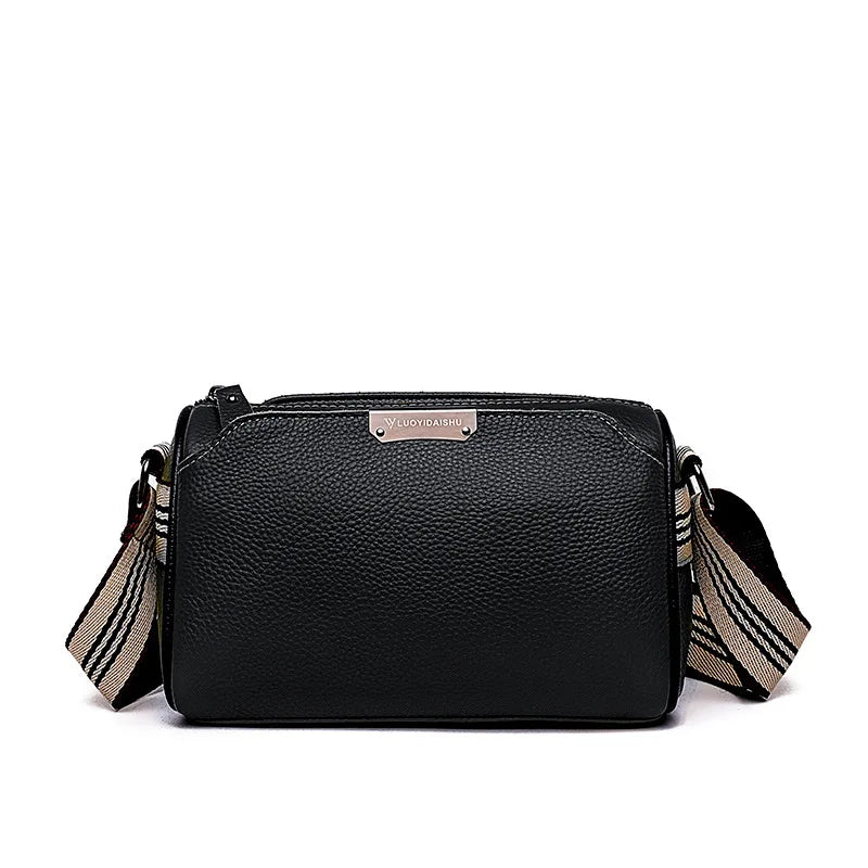Vintage Leather Tote Crossbody Bag for Women