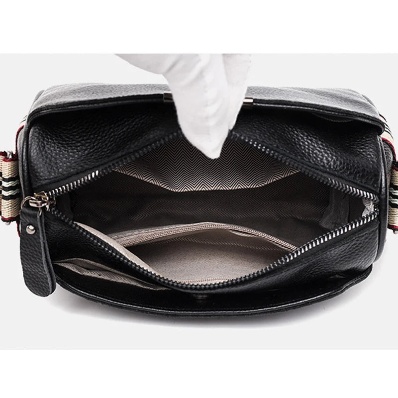 Vintage Leather Tote Crossbody Bag for Women