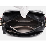 Vintage Leather Tote Crossbody Bag for Women