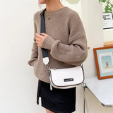 Vintage Leather Sling Crossbody Bag for Women