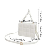 Embossed Flap Crossbody Mini Purse