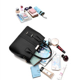 Women Shoulder Messenger Bag Ladies Handbag PU Leather Crossbody Bag Tassel Zip