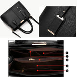 Women Shoulder Messenger Bag Ladies Handbag PU Leather Crossbody Bag Tassel Zip