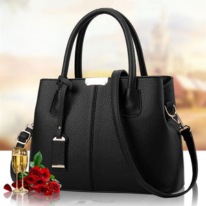 Women Shoulder Messenger Bag Ladies Handbag PU Leather Crossbody Bag Tassel Zip