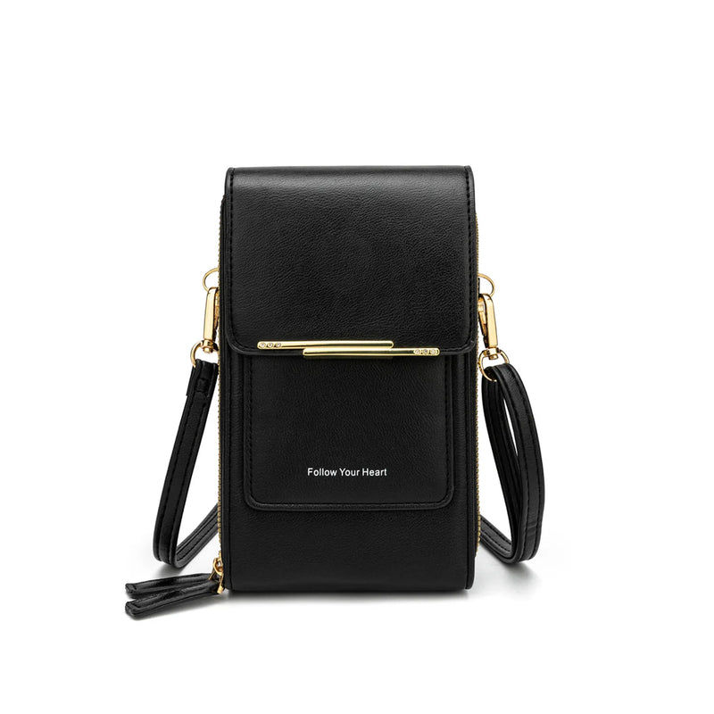 Ladies Bag Cell Phone Pocket Large Capacity Wallet Single Shoulder Crossbody Bag