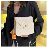 Small Square Bag Women's Leather Shoulder Crossbody Bag