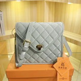 Small Square Bag Women's Leather Shoulder Crossbody Bag
