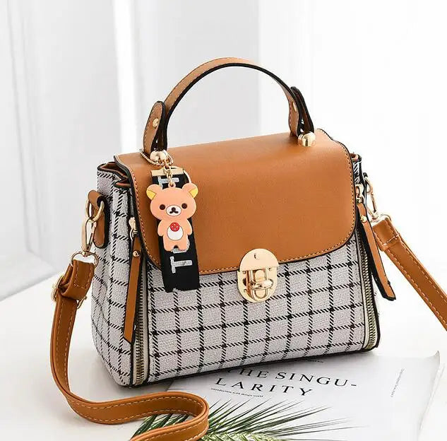 Plaid Women's Shoulder Bag Crossbody Bag Small 20X11X15cm