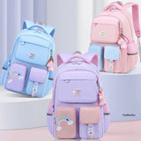 Rainbow Strap School Bags For Teenagers Girls Waterproof Backpack