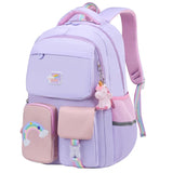 Rainbow Strap School Bags For Teenagers Girls Waterproof Backpack