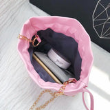 Sequins Small Bag Women Chain Mini Crossbody Drawstring Shoulder Messenger