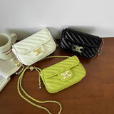 Small Fragrance Rhombic Chain Bag Women's One Shoulder Crossbody