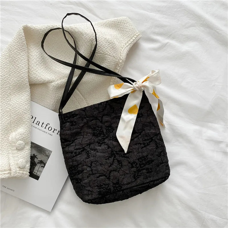 Large Capacity Vintage Women's Tote Bag Solid Handbag