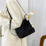 Large Capacity Vintage Women's Tote Bag Solid Handbag