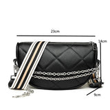 Leather Evening Lady Chain Sling Handbag Casual Shoulder Bag