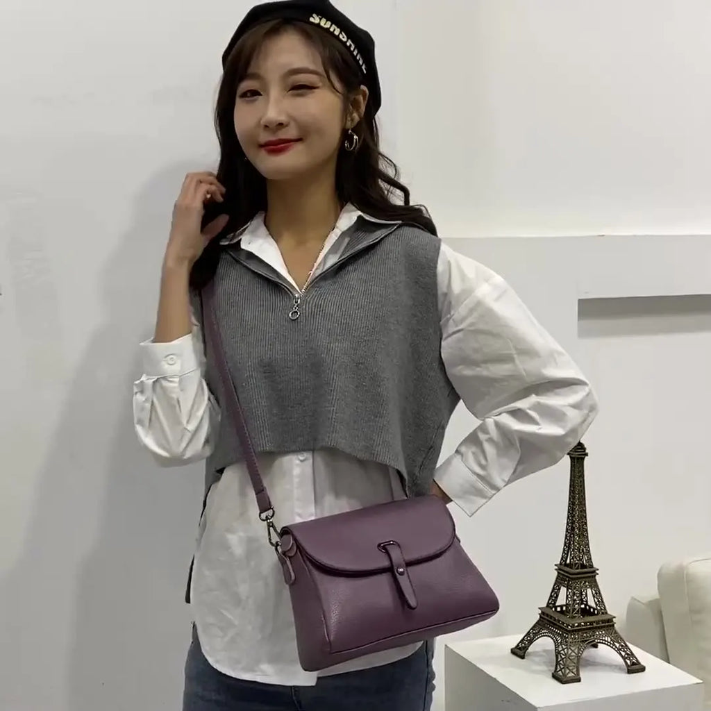 Leather Women's Hobo Shoulder Messenger Bag