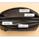 Women's Leather Casual Clutch Shoulder Messenger Bag