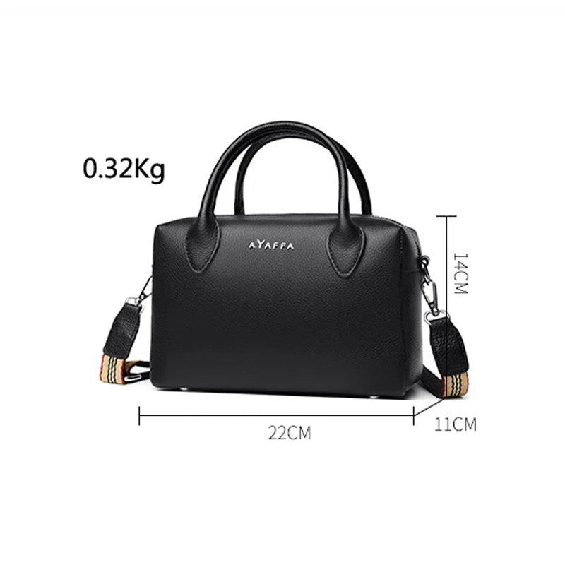 Leather Sling Handbag Vintage Girl Shoulder Bag