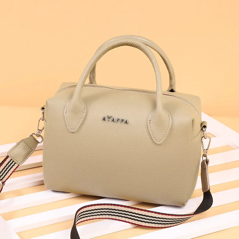 Leather Sling Handbag Vintage Girl Shoulder Bag