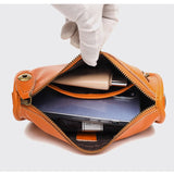Vintage Leather Handbag Women's Casual Tote Messenger Bag